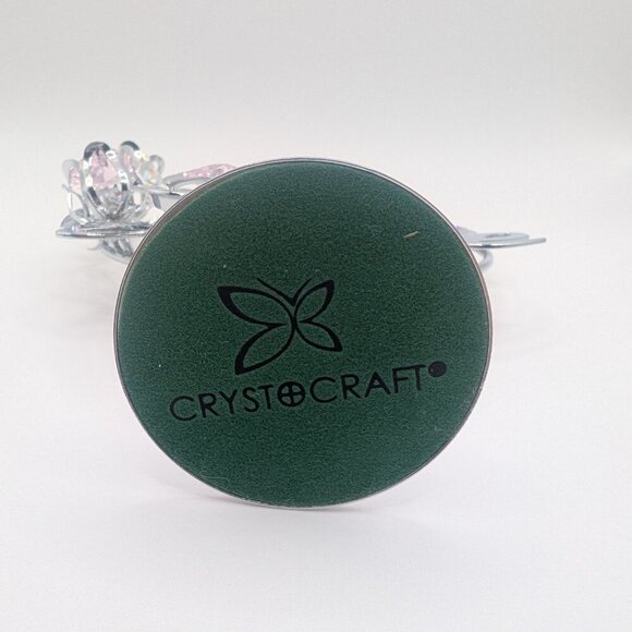 Crystocraft Love Heart topper tabletop crystal anniversary elegant decor wedding - Picture 4 of 7